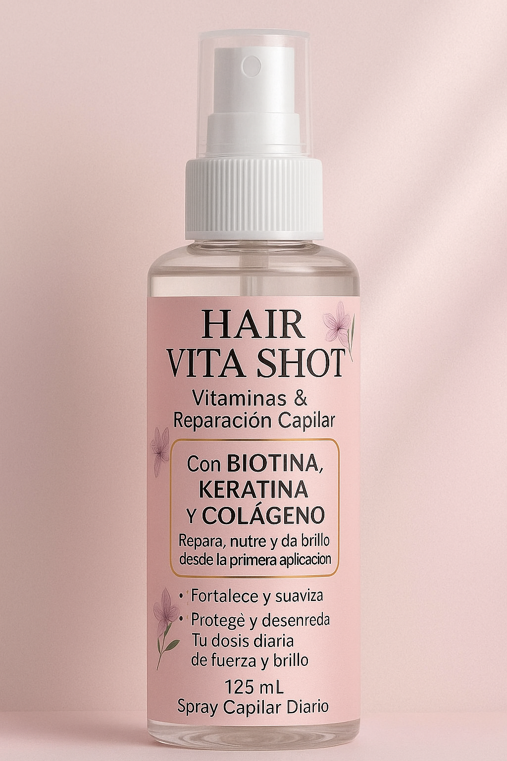 Hair Vita Shot – Vitaminas Capilares en Spray con Biotina, Keratina y Colágeno – 125ml