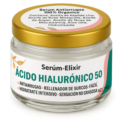 CREMA ANTIARRUGAS – ÁCIDO HIALURÓNICO + COLÁGENO